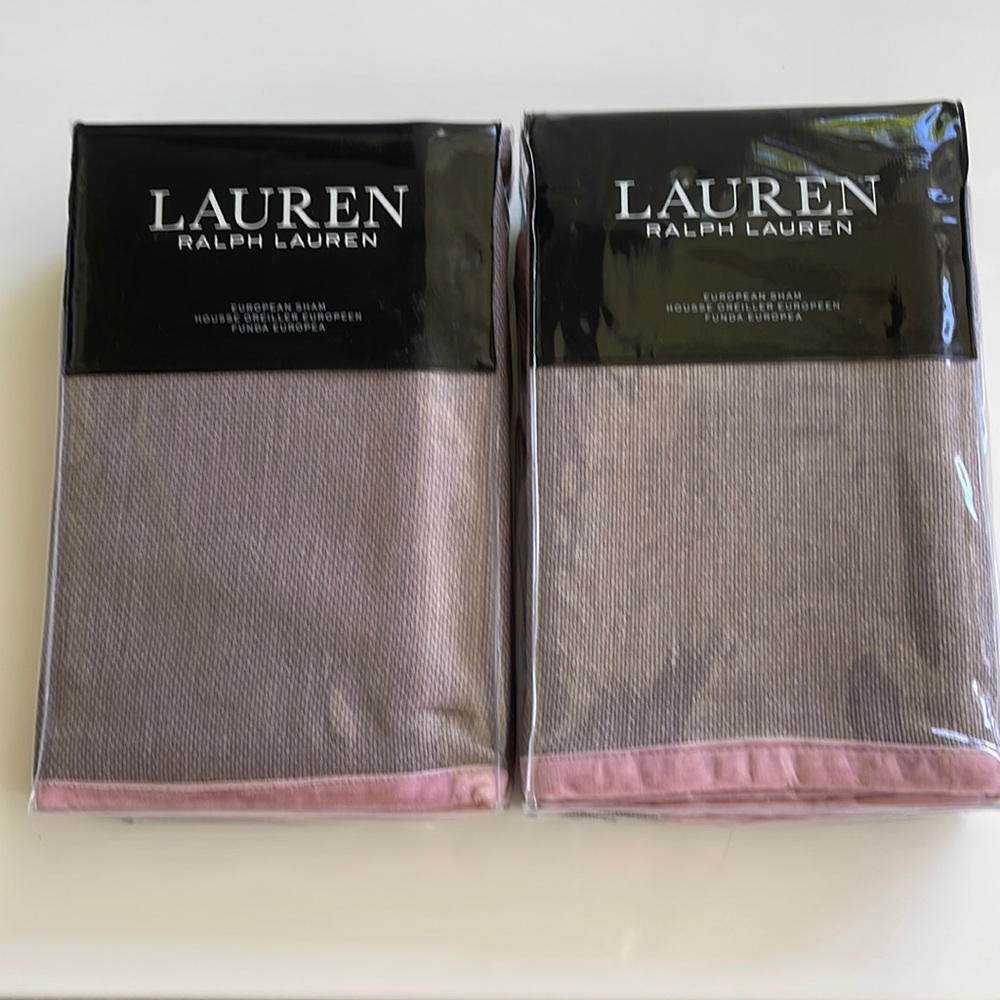 New Ralph Lauren Claudia European Sham Set of 2. $270